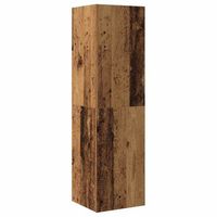 mueble pared de tv  mueble de salon madera ingenieria envejecida 305x30x110 cm