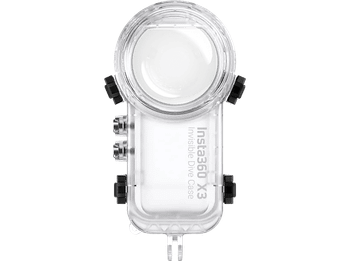 Carcasa cámara deportiva - Insta360 X3, IPX8, Resistente hasta 50m, Capturas 360, Transparente