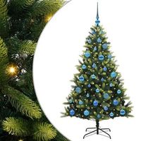 arbol de navidad artificial articulado 150 leds verde 150 cm vidaxl