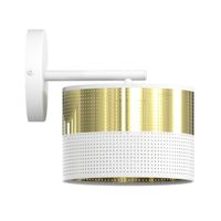 aplique de pared velto blancooro