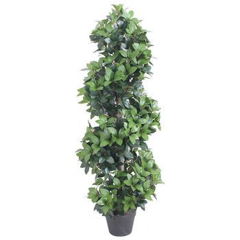 Planta Artificial Árbol De Laurel Con Macetero 120 Cm Verde Vidaxl