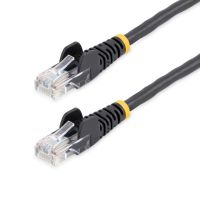 cable de red startech cat5e utp 5 m negro con conectores rj45 snagless
