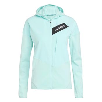 adidas Terrex TRK ClimaWarm Fleece Chaqueta Para Correr Mujeres-Turquesa