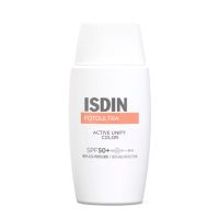 isdin bases maquillaje active unify color fotoprotector con color
