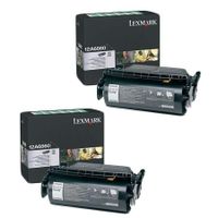 original multipack lexmark x620 printer toner cartridges 2 pack -12a6860