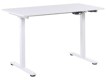 Escritorio regulable de derivado de madera blanco