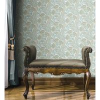 papel pintado vinilico cachemir floral hindu con relieve efecto textura de tela - tamil etnik 676351 de gaulan - rollo de 10 m x 106 m