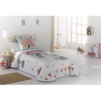 colcha bouti modelo circus jvr 180x270 para cama 90 cm