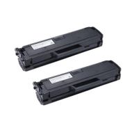 compatible twin pack dell 593-11108 black toner cartridges 2 pack