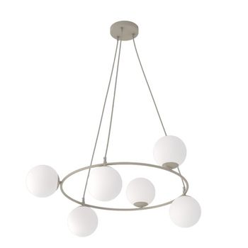 Lámpara colgante ibar opal (6 luces)