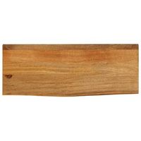 tablero de mesa borde natural madera maciza mango 90x30x25 cm vidaxl