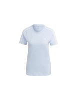 camiseta adidas 3s t azul mujer