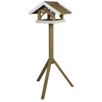 comedero para pajaros natura con pie 45x28x44 cm marron 55802 trixie