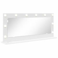 espejo de tocador rectangular con espejo 100 x 45 x 18 cm vidaxl