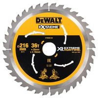 dewalt hoja de tronzadora 216x30 mm 36 dientes xr extreme runtime - dt99569