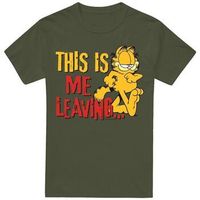 garfield camiseta leaving para hombre