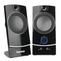altavoces vultech 2 vias alambricos 3w con control rotatorio y led