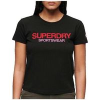 superdry camiseta t-shirt ajuste sportswear logo para mujer