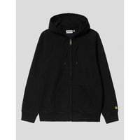 carhartt jersey sudadera hooded chase jacket negrooro para hombre