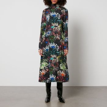 Stine Goya Mille Floral-Print Tencel™-Blend Midi Dress - XL