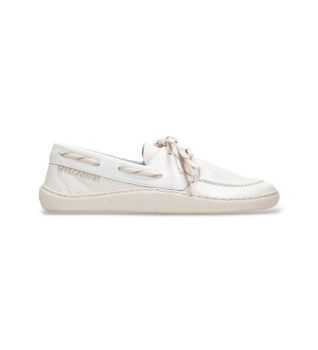 Hispanitas para mujer. HV264818 Zapatillas Earth blanco roto (37), Piel, Plano, Cordones, Casual