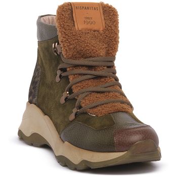 Hispanitas Botines VELOUR ARMY para mujer