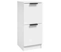 vidaxl aparador de madera contrachapada blanco 30x30x70 cm