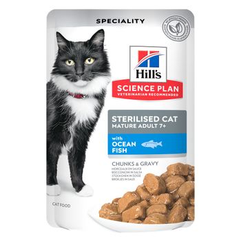 Hill's Science Plan Mature Adult 7+ - 48 x 85 g - Sterilised pescado del océano
