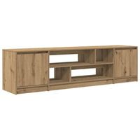 mueble tv  mueble de salon  mesa de tv artisan roble 1885x41x50 cm madera de ingenieria