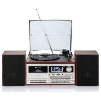 Tocadiscos Roadstar HIF-8892DBT 2 x 32 W RMS Bluetooth CD Cassette USB-MP3 DAB+