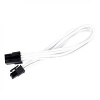 silverstone pp07-ide6w cable extensor de alimentacion 6 pin a pci-e 6 pin machohembra 25cm blanco