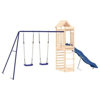 Parque Infantil | Área De Juegos De Exterior Madera Maciza De Pino