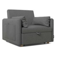 sillon cama gris antracita reclinable 3 en 1 93x100x79cm con 2 cojines nalui nest 1