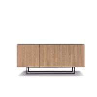 aparador 3 puertas madera beige con patas 180x50 cm 80h