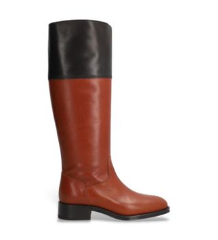 Alpe para mujer. 534208 Botas de Piel Couture marrón, negro (37), 3 a 5cm, Cremallera, Casual