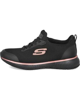 de SKECHERS SKECHERS ZAPATILLA DEPORTIVA NEGRA CON DETALLES ORO ROSA NEGRO