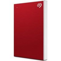 backup plus slim portable hard drive - 1 tb red red