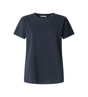 pepe jeans para mujer pl5000008 camiseta bernie marino s casual algodon manga corta