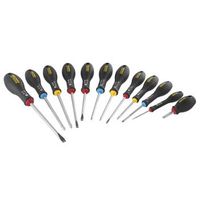 stanley juego de destornilladores fatmax de 12 piezas planapozidrive phillips