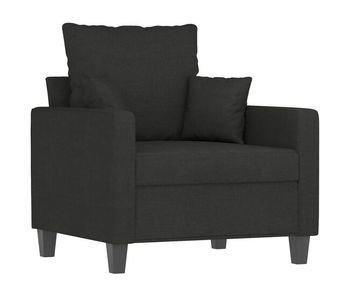 Vidaxl sillón de tela negro 60 cm