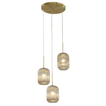Lámpara de techo metal y vidrio  40 cm