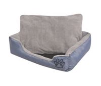 vidaxl cama para perro con cojin acolchado talla xl gris