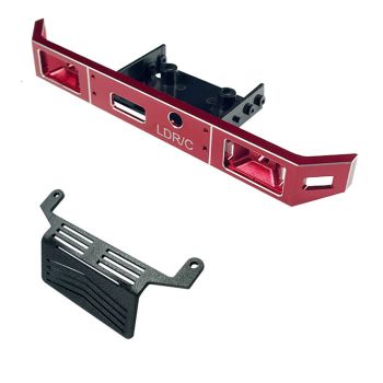 Protector de parachoques delantero de metal mejorado para LDR/C P06 1/12 RC Car Modelos de vehículos Piezas de repuesto