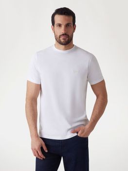 Camiseta Con Logotipo Bordado