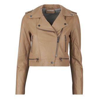 Oakwood Cazadora de cuero YOKO para mujer
