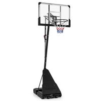 costway aro de baloncesto portatil sistema de canasta ajustable en altura de 15 m a 305 m con tablero de 112 cm inastillable rebotador y ruedas