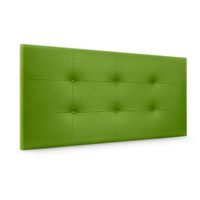 cabecero de polipiel capitone 95x60cm camas 90 - verde