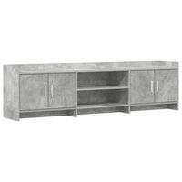 mueble de tv 168 x 33 x 47 cm gris hormigon vidaxl