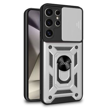 COOL Carcasa Hard Ring Plata para Samsung S928 Galaxy S24 Ultra
