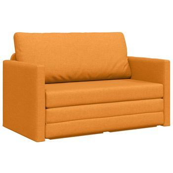 Sofá Cama Amarillo Oscuro 124 X 71 X 78 Cm Tela Vidaxl